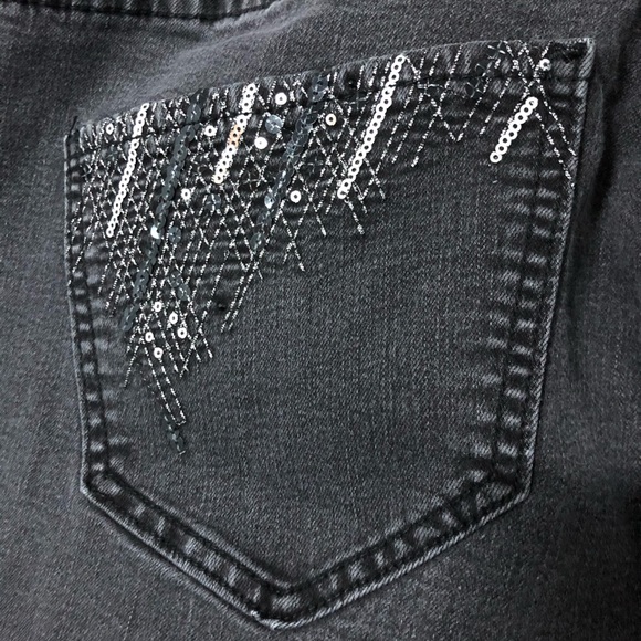 🔥 LAST CHANCE 🔥 Venezia Black Sequin Jeans - 18W - Picture 4 of 7